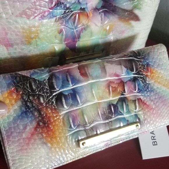 Brahmin Prism Ombre Katie & Ady Wallet Set NWT - Picture 3 of 13